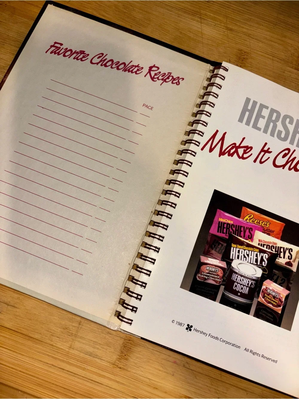 1987 Hershey’s Make It Chocolate! Cookbook